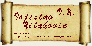 Vojislav Milaković vizit kartica